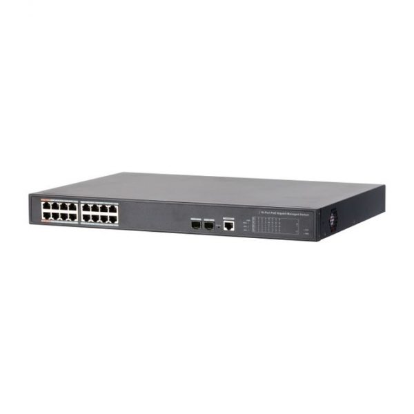 Dahua 16-Port PoE Switch (DH-PFS4218-16GT-240) Cctv